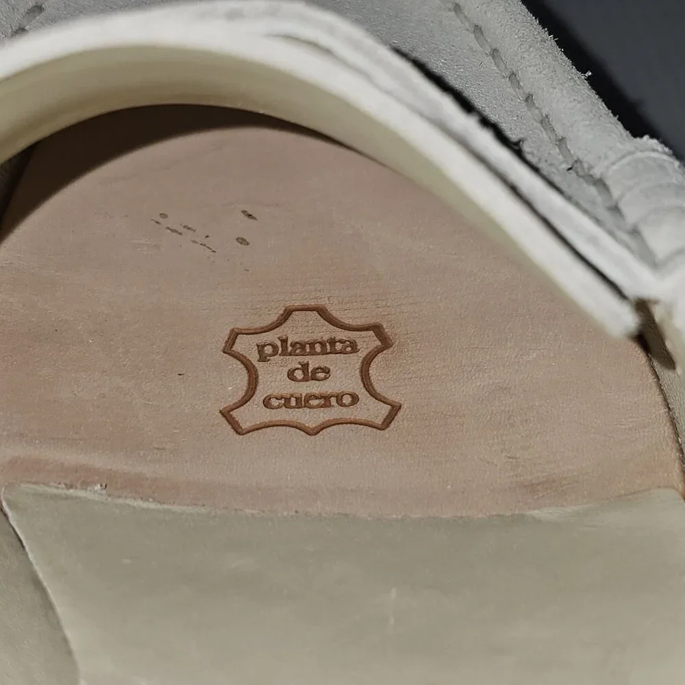 Pedro Garcia Cream Suede Lug Sole Loafers